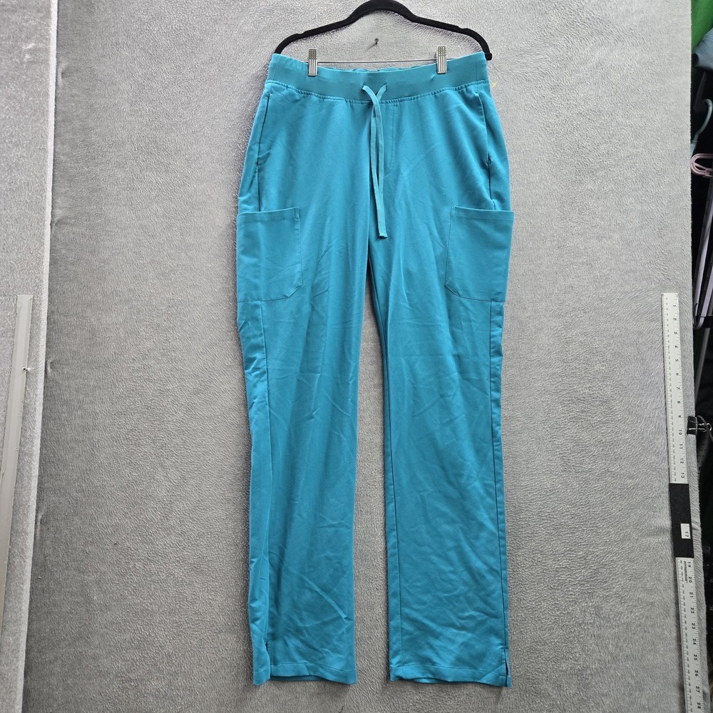 Mandala Women Scrub Pants‎ T-M Blue Equa-Tek Drawstring 33"
